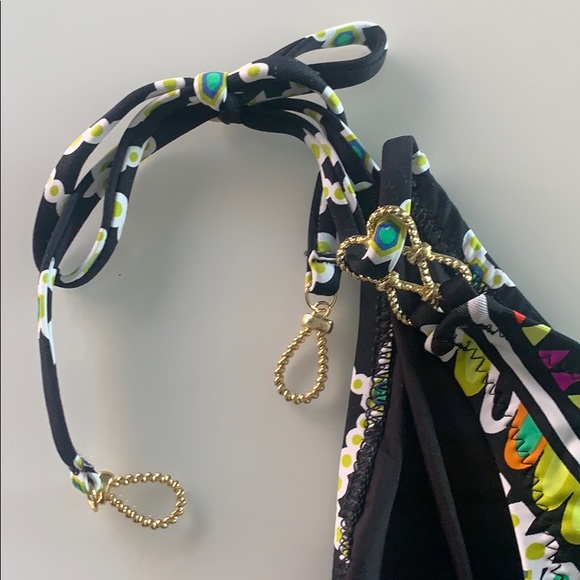 NWT Trina Turk string bikini bottom gold accents - Picture 4 of 9